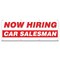 Signmission Now Hiring Car Salesman Banner Apply Inside Accepting Application Single Sided B-96-30210 - alternate 1